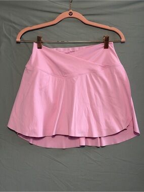 Halara Womens Tennis Skort Size M Pink Golf Pickleball Stretchy Skirt Soft Girl